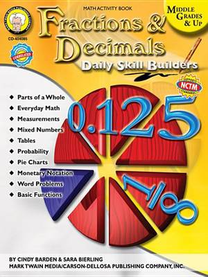 Book cover for Fractions & Decimals, Grades 6 - 12