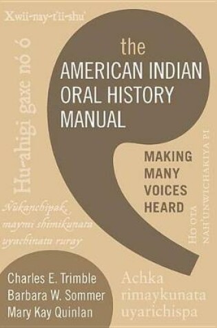 Cover of The American Indian Oral History Manual