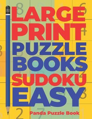 Book cover for Large print Puzzle Books sudoku Easy