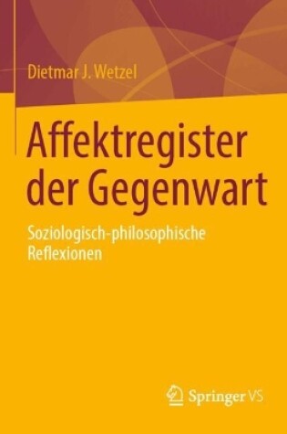 Cover of Affektregister der Gegenwart