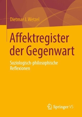 Book cover for Affektregister der Gegenwart