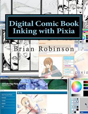 Book cover for Digital Comic Book Inking with Pixia