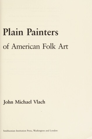 Cover of Plain Painters