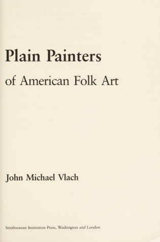 Book cover for Plain Painters