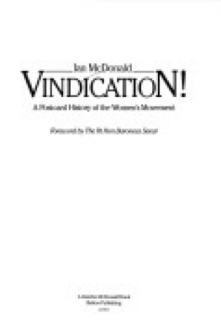 Cover of Vindication