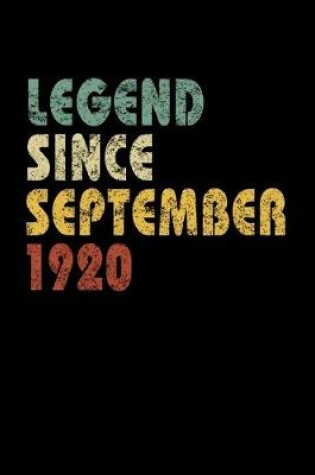 Cover of Legend Since September 1920