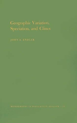 Book cover for Geographic Variation, Speciation and Clines