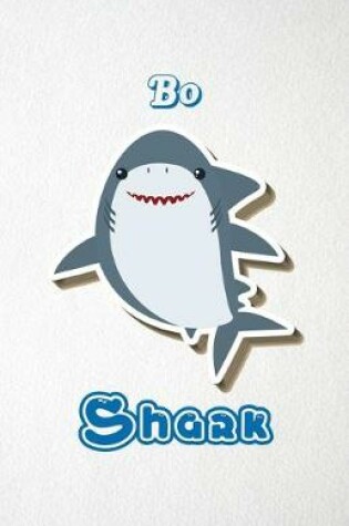 Cover of Bo Shark A5 Lined Notebook 110 Pages