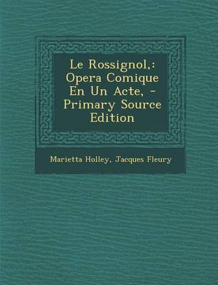 Book cover for Le Rossignol,