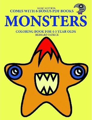 Book cover for Coloring Book for 4-5 Year Olds (Monsters)