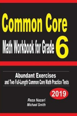 Cover of Common Core Math Workbook for Grade 6