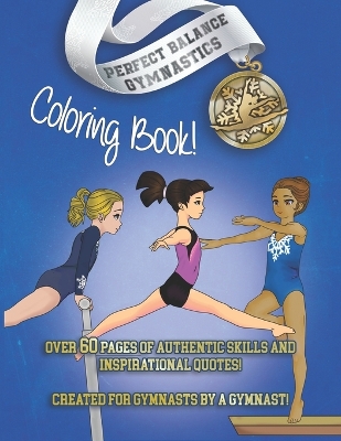 Book cover for Perfect Balance Gymnastics Coloring Book