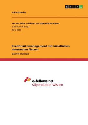 Book cover for Kreditrisikomanagement mit künstlichen neuronalen Netzen