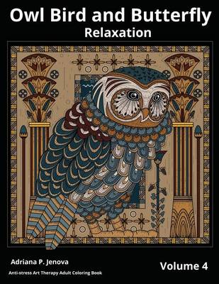 Book cover for Owl Bird and Butterfly Coloring Books For Adults Relaxation