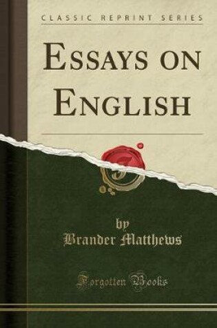 Cover of Essays on English (Classic Reprint)