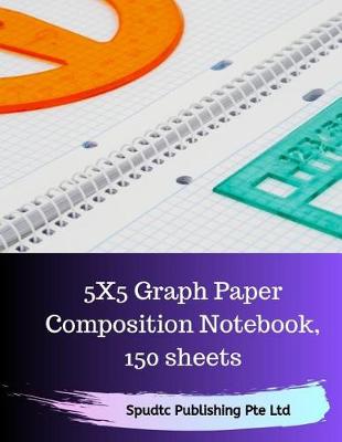 Book cover for 5X5 Graph Paper Composition Notebook, 150 sheets