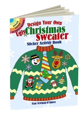 Book cover for Design Your Own "Ugly" Christmas Sweater Sticker Activity Book