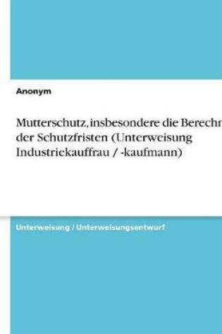 Cover of Mutterschutz, insbesondere die Berechnung der Schutzfristen (Unterweisung Industriekauffrau / -kaufmann)