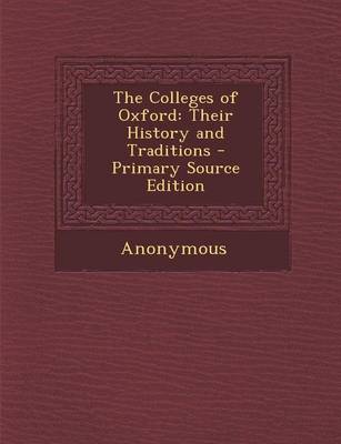 Book cover for Colleges of Oxford
