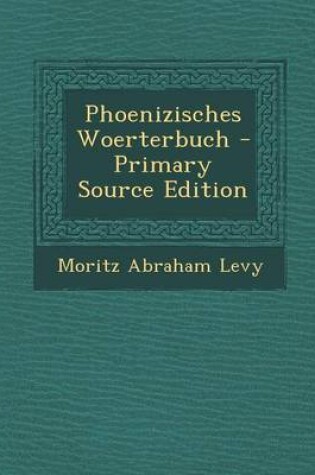 Cover of Phoenizisches Woerterbuch