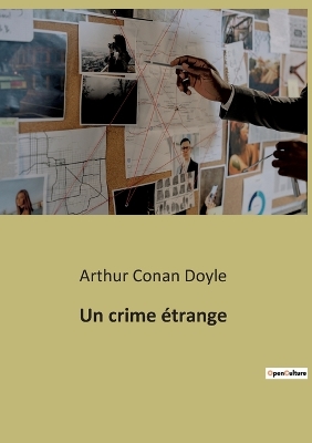 Book cover for Un crime étrange