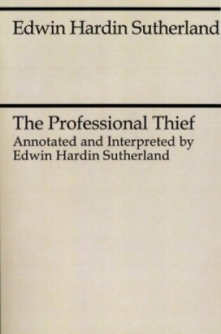 Cover of The Professional Thief