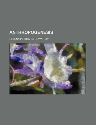 Book cover for Anthropogenesis