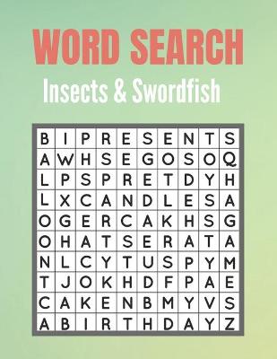 Book cover for Word Search Insects & Swordfish