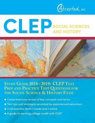 Book cover for CLEP Social Sciences and History Study Guide 2018-2019