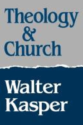 Cover of Theology and Church