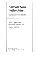 Book cover for American Social Welfare Policy