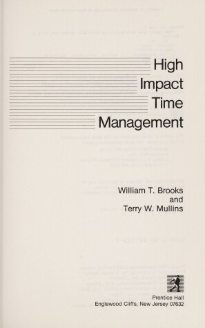 Book cover for High Impact Time Management