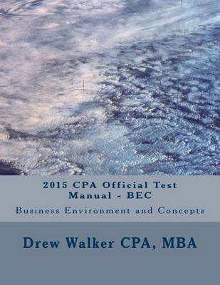 Book cover for 2015 CPA Official Test Manual - Bec