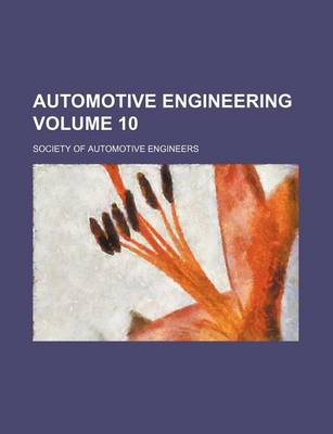 Book cover for Automotive Engineering Volume 10