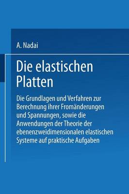 Book cover for Die Elastischen Platten