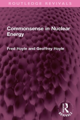 Cover of Commonsense in Nuclear Energy