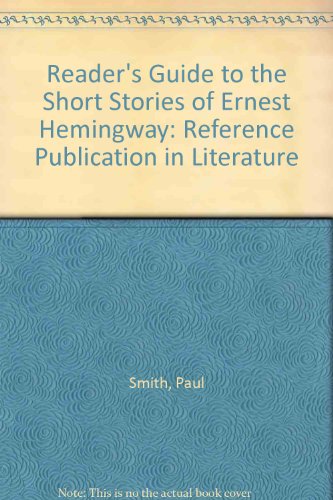 Book cover for Reader's Guide to the Short Stories of Ernest Hemingway