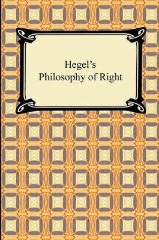 Cover of Hegel's Philosophy of Right