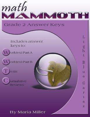 Book cover for Math Mammoth Grade 2 Answer Keys