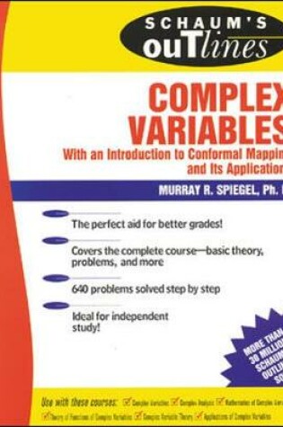 Cover of Schaum's Outline of Complex Variables