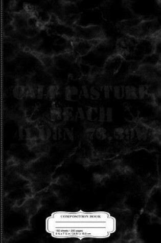 Cover of Calf Pasture Beach Norwalk Connecticut Composition Notebook