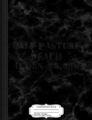 Book cover for Calf Pasture Beach Norwalk Connecticut Composition Notebook