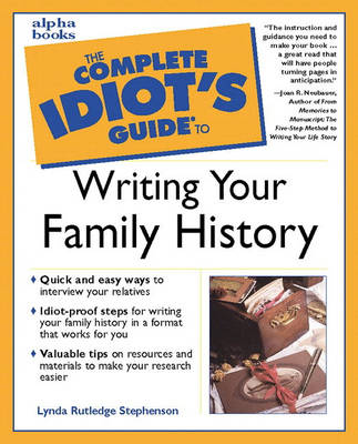 Book cover for Complete Idiot's Guide to Writing Your Family History