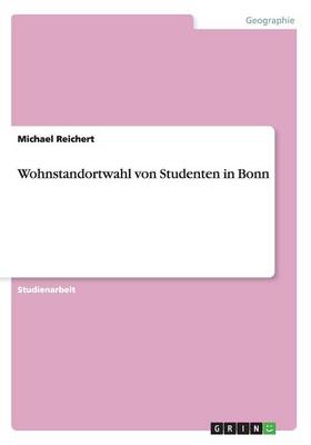 Book cover for Wohnstandortwahl von Studenten in Bonn