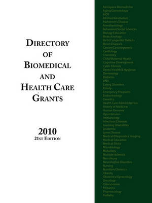 Cover of Directory of Biomedical and Health Care Grants 2010