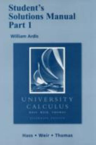 Cover of Student Solutions Manual Part 1 for University Calculus