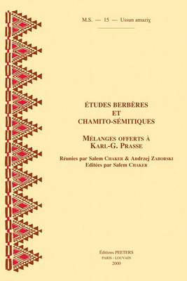 Book cover for Etudes Berberes Et Chamito-semitiques. Melanges Offerts a Karl-G. Prasse