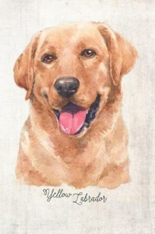 Cover of Yellow Labrador Dog Portrait Notebook