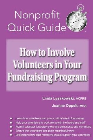 Cover of How to Involve Volunteers in Your Fundraising Program