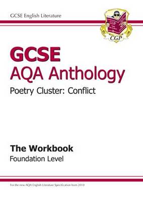 Cover of GCSE Anthology AQA Poetry Workbook (Conflict) Foundation (A*-G course)